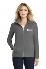 Ladies Microfleece Full Zip Jacket with 3" CVTC Embroidered Logo